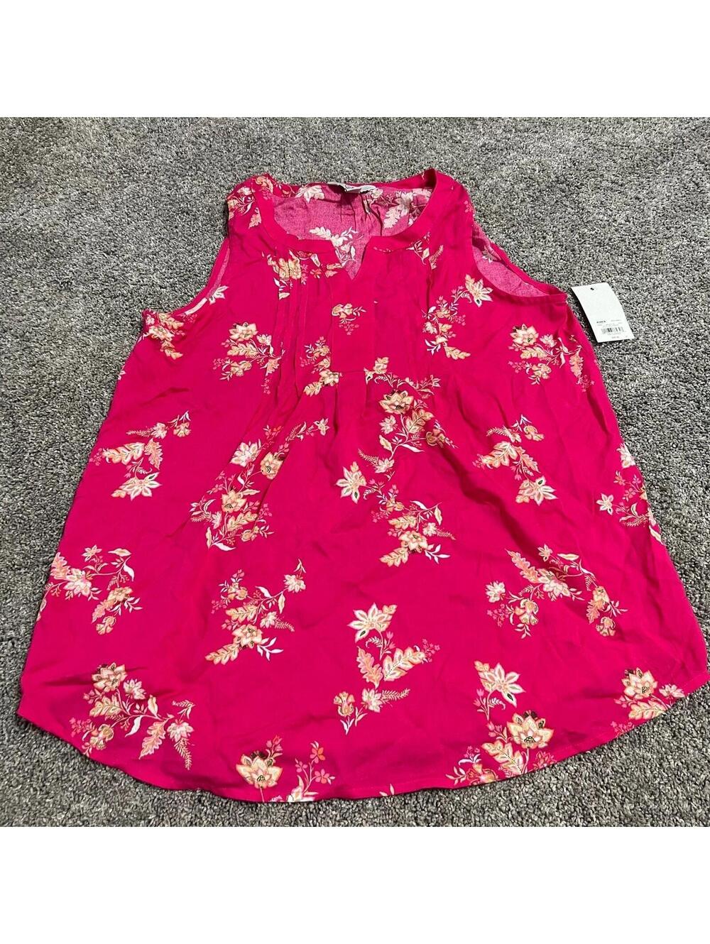 Croft & Barrow Women's Pink Sleeveless Top size Small NWT